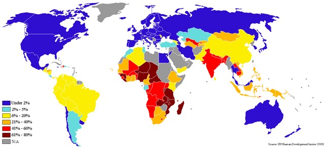 how many people live on less than 10 dollars a day
